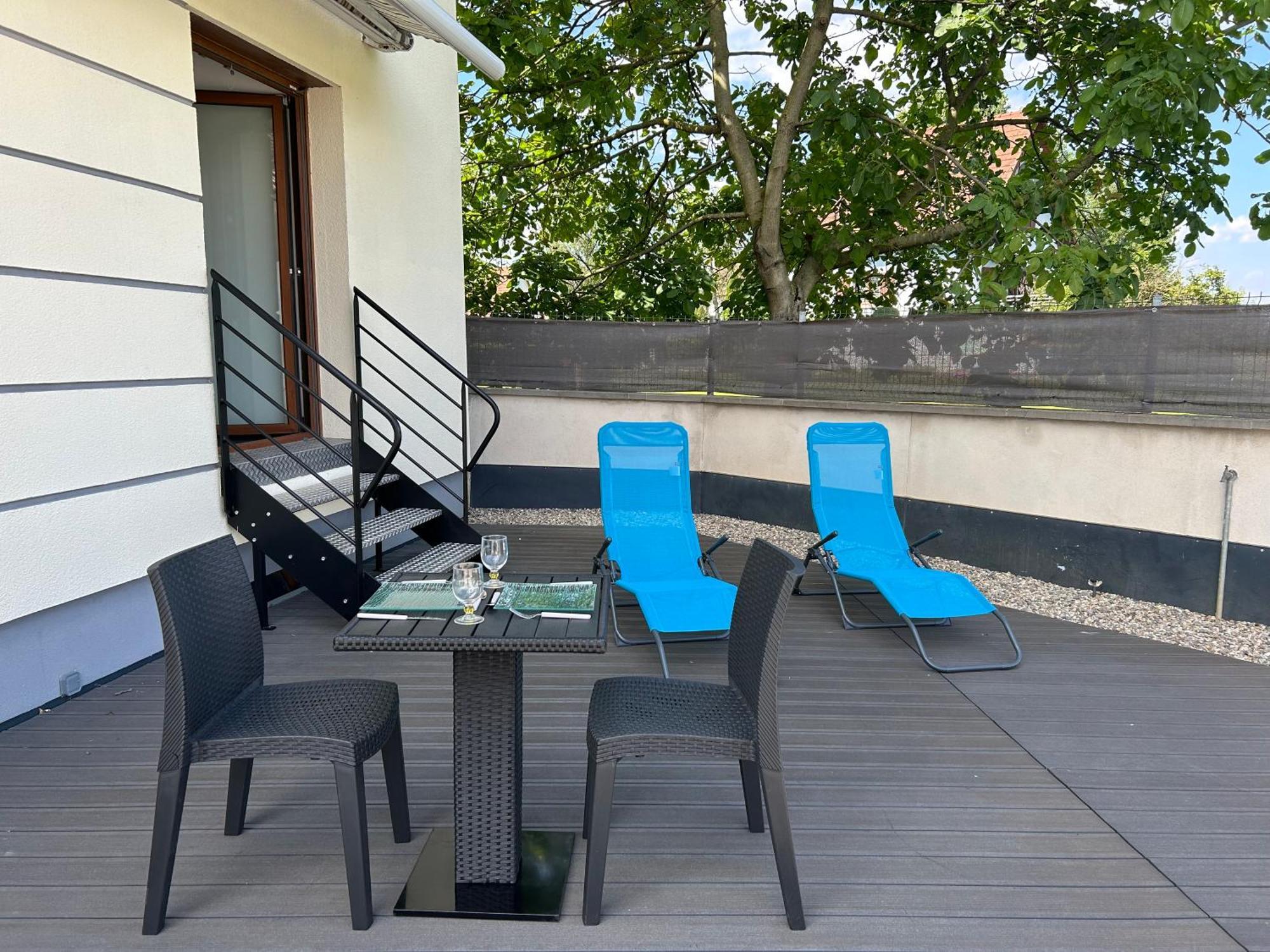 Charmant Studio Avec Terrasse Ebersheim Extérieur photo